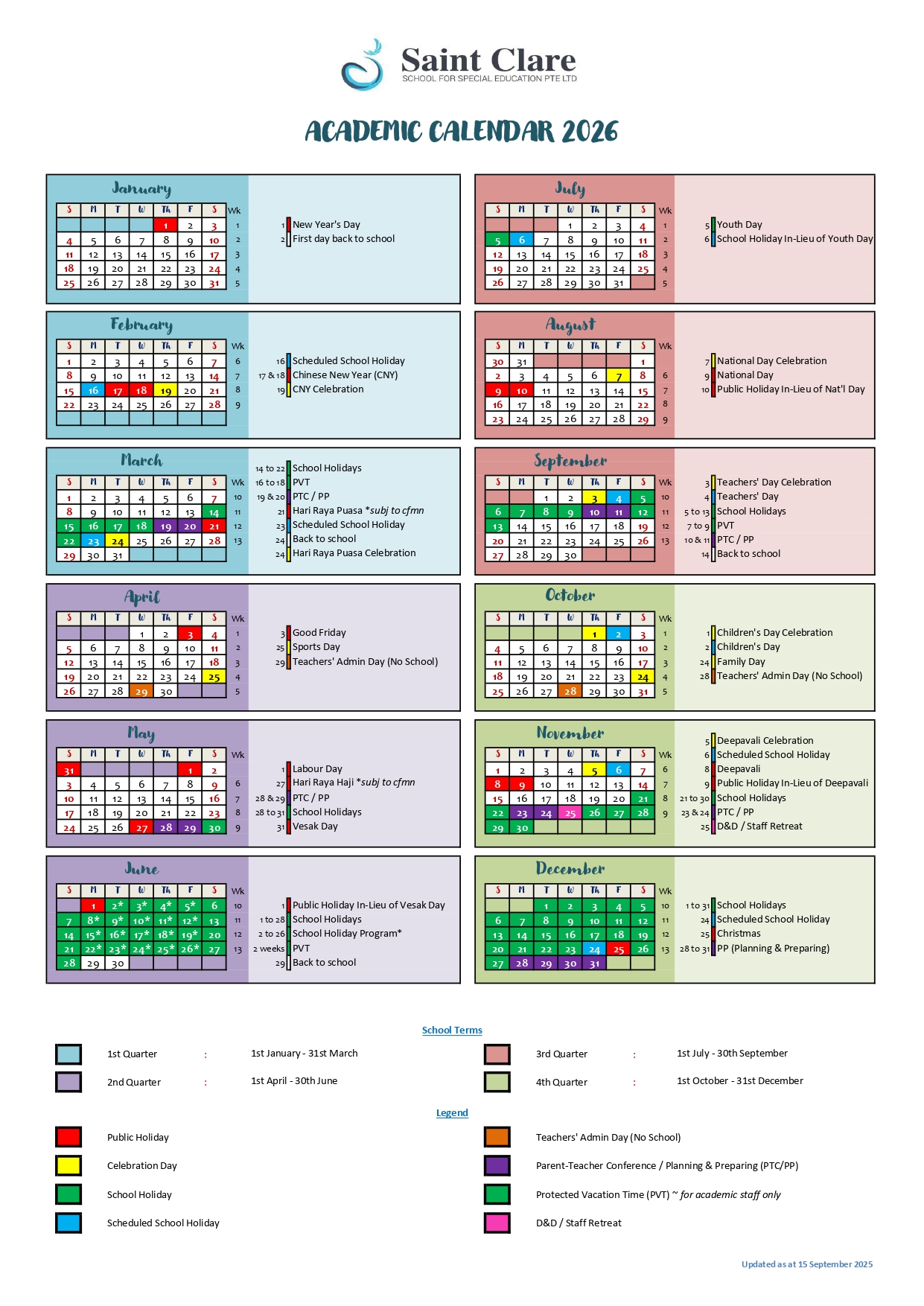 SC Academic School Calendar-2021